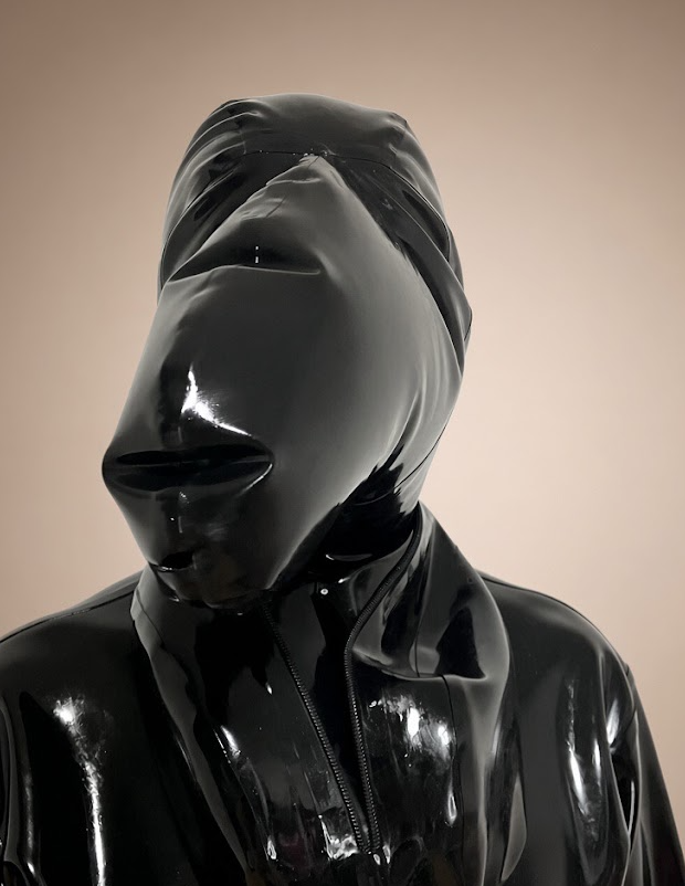 Latex Hood with Attached Bag - Afbeelding 3