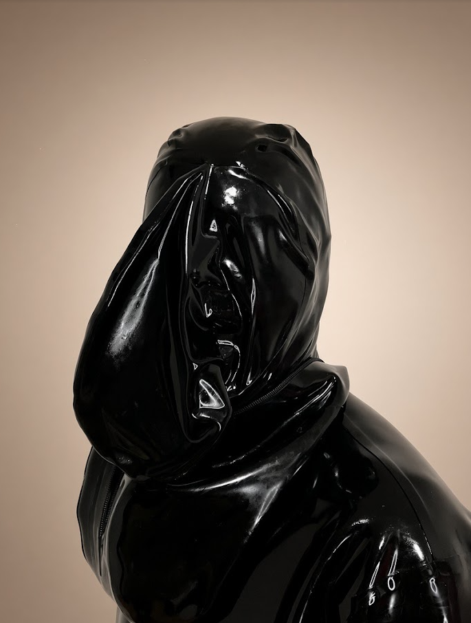 Latex Hood with Attached Bag - Afbeelding 2